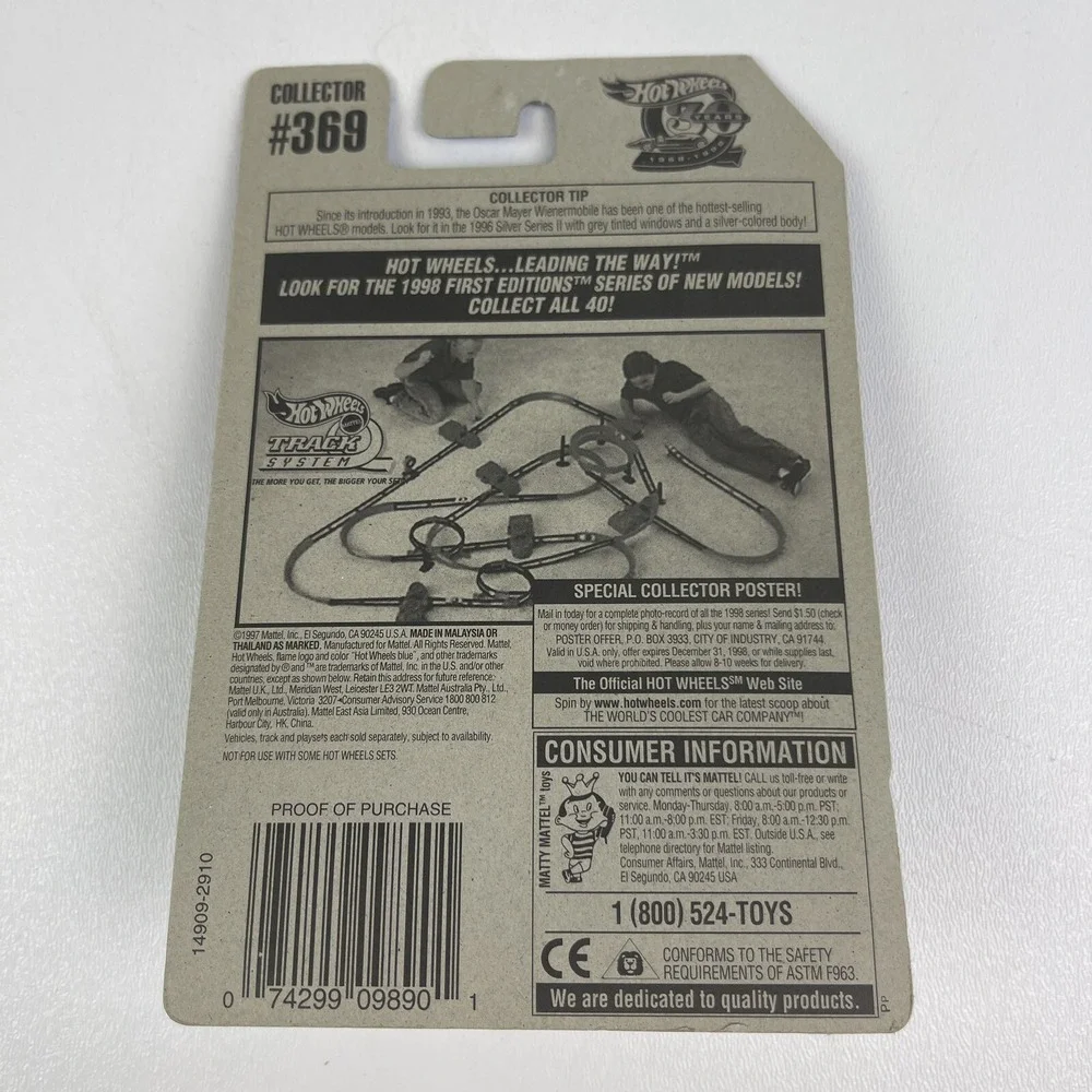1996 Hot Wheels Sizzlers Premiere Collectors Model 369